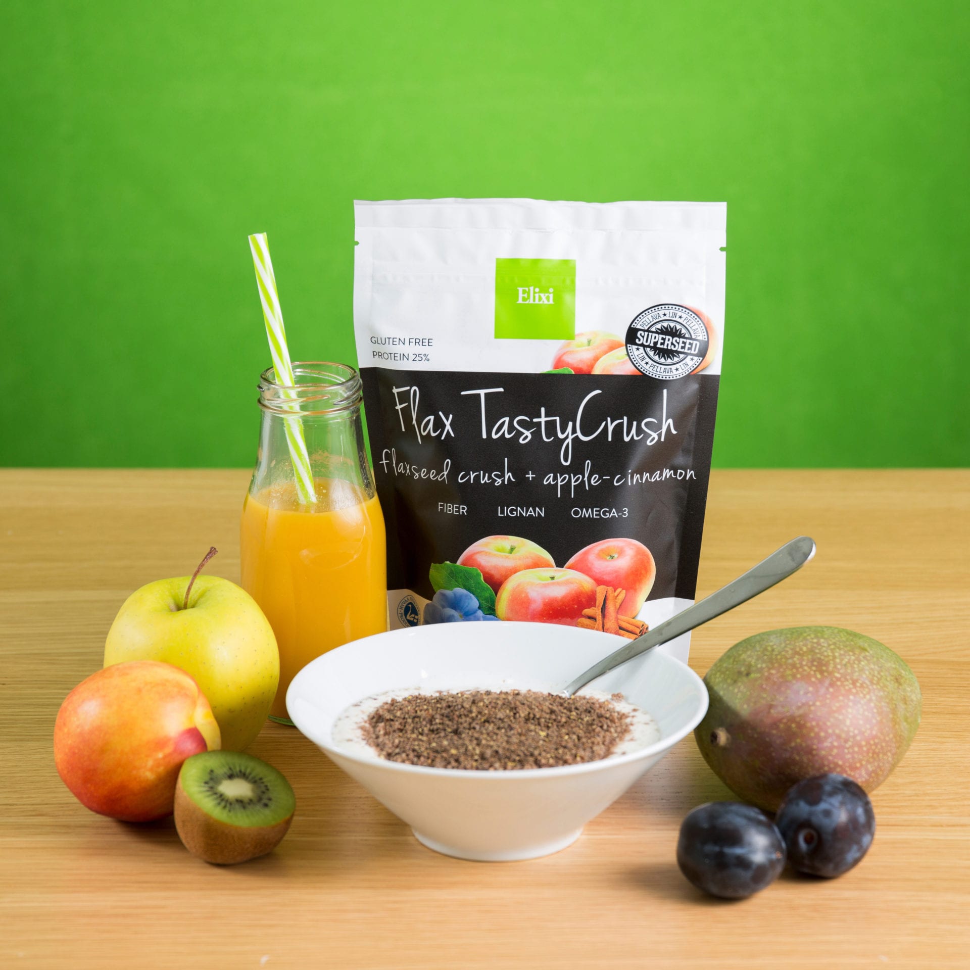 Elixi Flaxseed Crush with Apple and Cinnamon