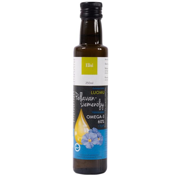 Elixi Luomu Pellavansiemenöljy 250 ml