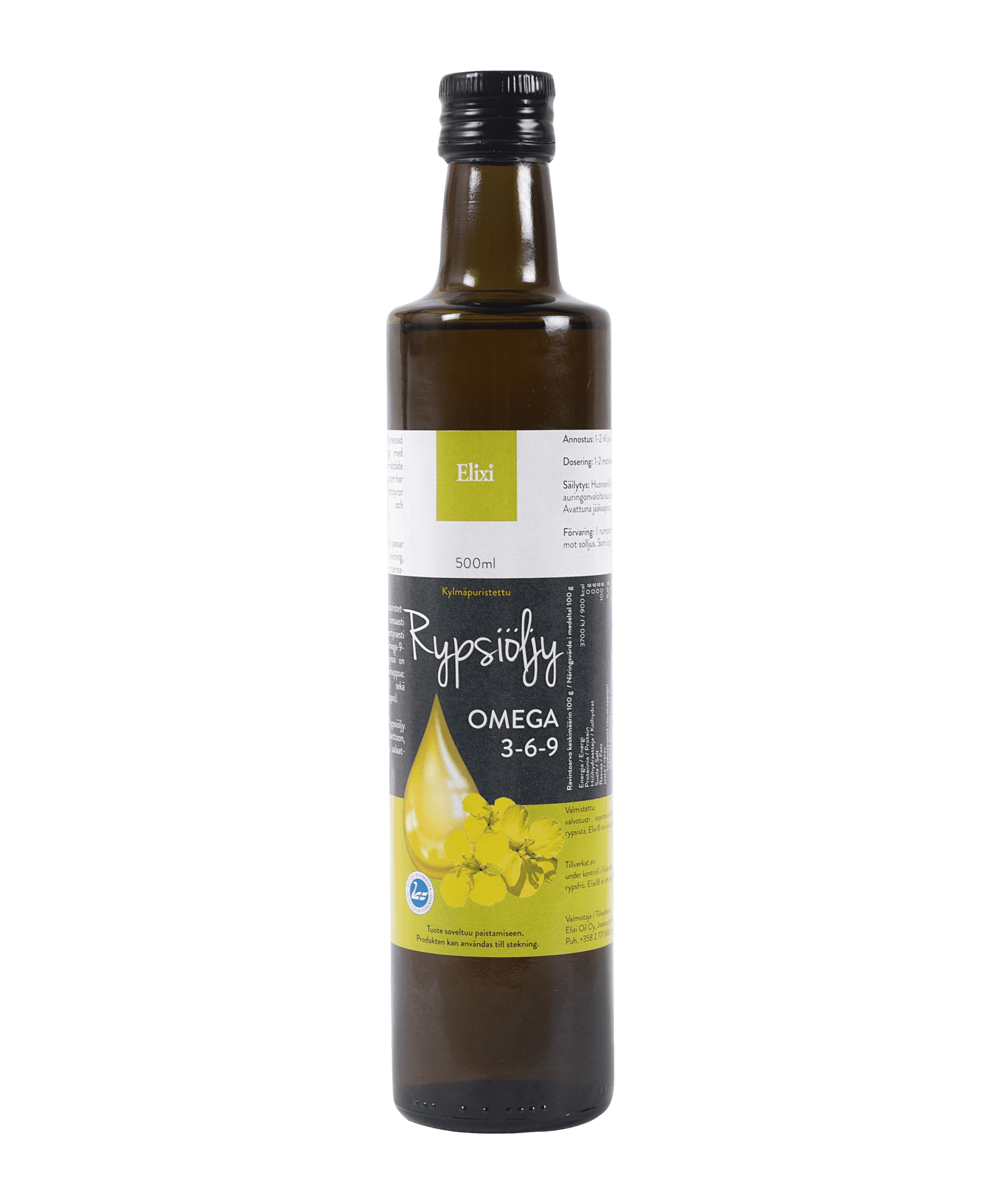 Extra Virgin Canola Oil Elixi Oil Omega3 Omega6 Omega9
